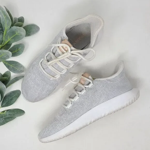 ADIDAS Women's Gray Tubular Sneakers Sz 9 - Picture 1 of 10
